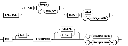 FETCH DESCRIPTOR FETCH DESCRIPTOR