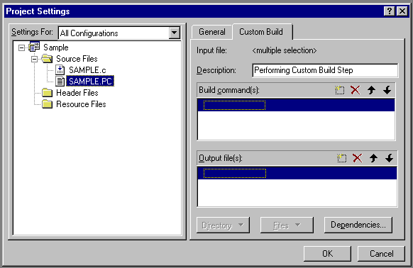 project settings project settings
