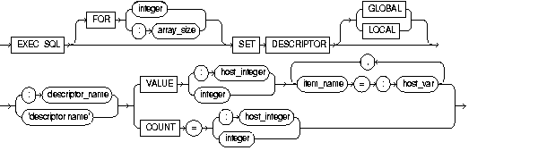 SET DESCRIPTOR SET DESCRIPTOR