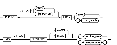 FETCH DESCRIPTOR FETCH DESCRIPTOR