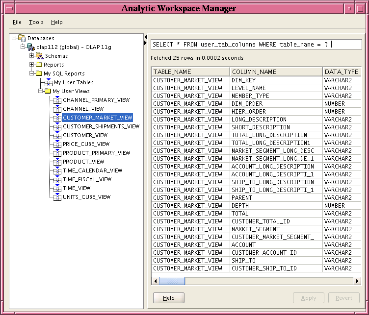 SQL report using a bind variable SQL report using a bind variable